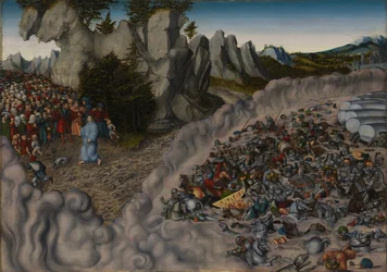 El paso de los israelitas por el Mar Rojo